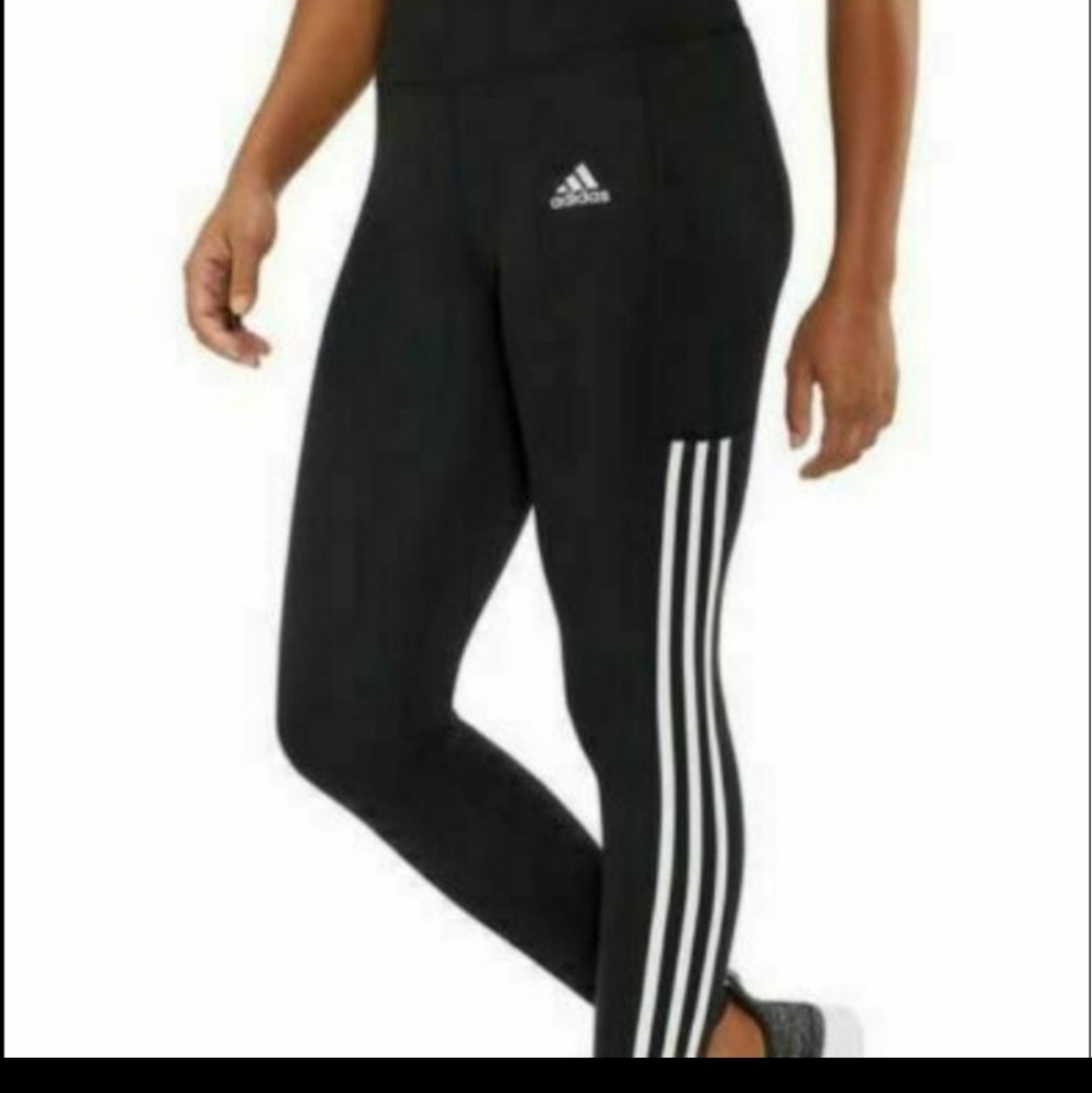 Adidas 3 stripe training tights